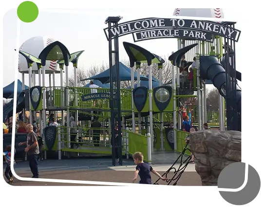 The playground at Ankeny Miracle Park
